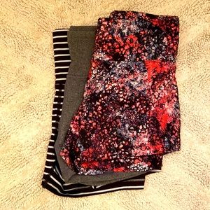 Lot of 3 High Waisted Athletic Shorts